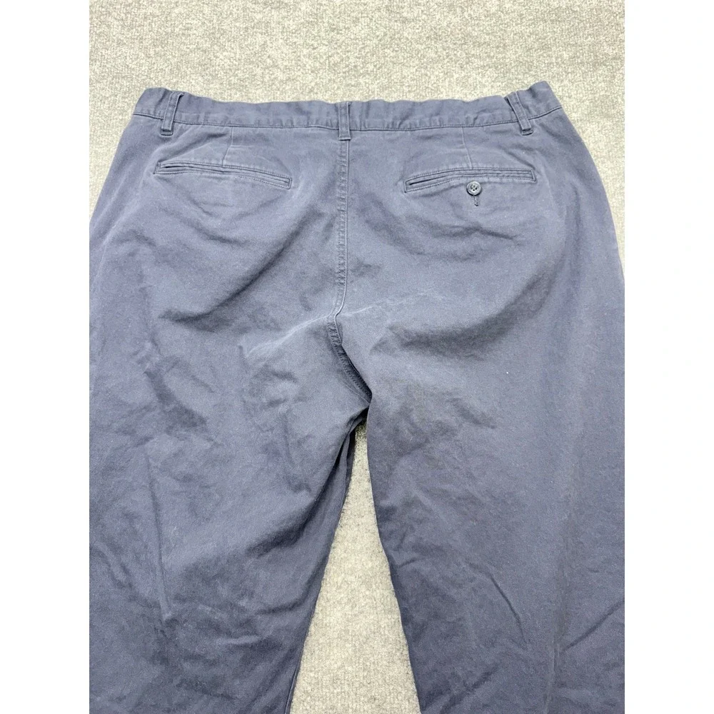 The Normal Brand Mens 40x34 Navy Blue Straight Leg Flat Front Chino Pants Top